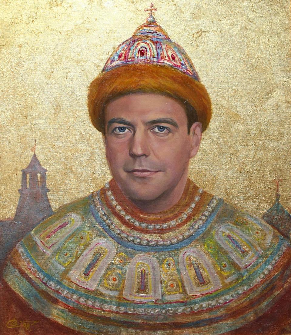 960x1106, 251 Kb / шапка, Мономаха, Медведев