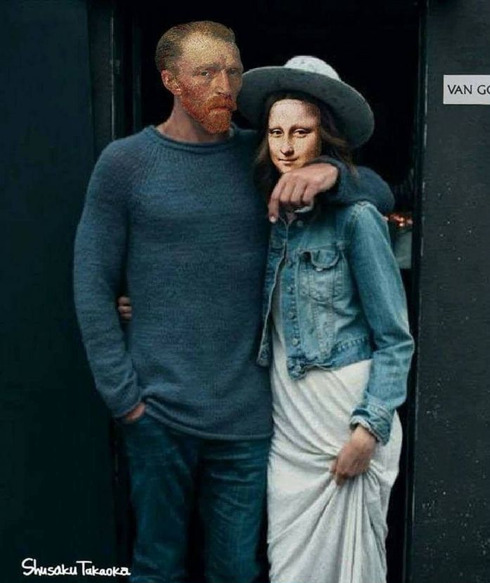 697x830, 68 Kb / ван гог, мона лиза, джоконда