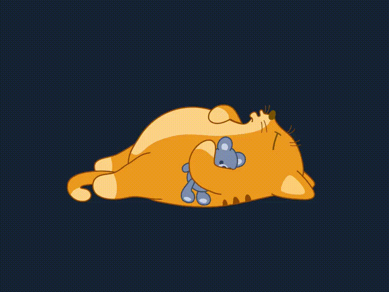 800x600, 546 Kb / гиф, кот, мишка, спит