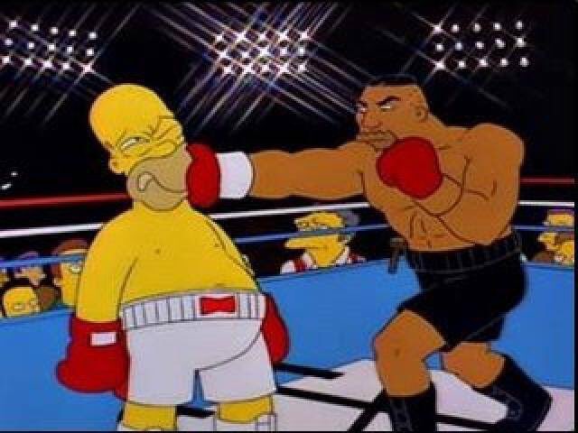 640x480, 47 Kb / симпсоны, бокс, гомер