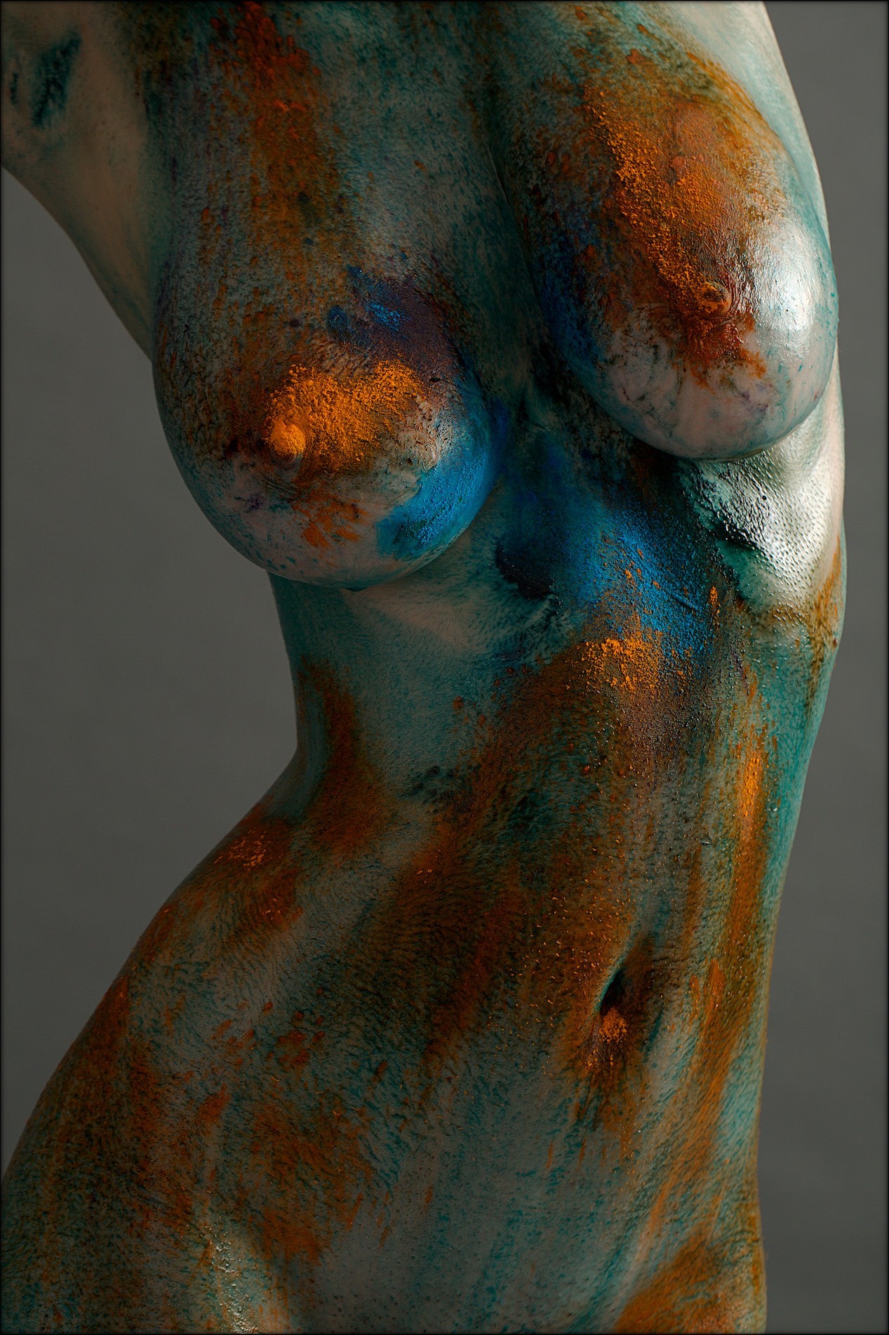 1267x1901, 592 Kb / тело, голая, боди-арт, краска