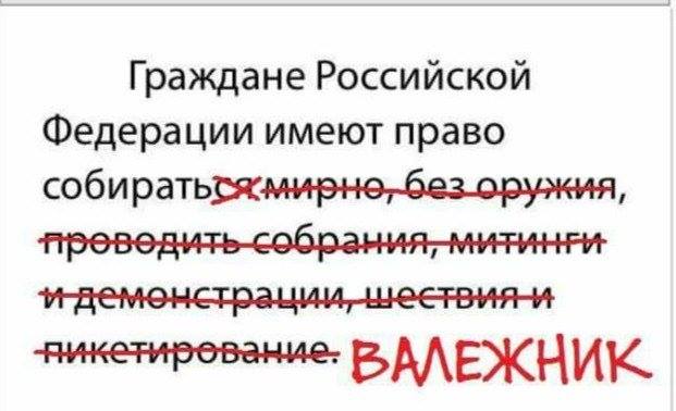 621x378, 32 Kb / граждане, росийская, федерация, иметь, право, собираться, мирно, без оружия, проводить, собрание, митинг, демонстрация, шествие, пикетирование, собирать, валежник, чушь, какая глупость, странная интерпретация, быть этого не может и не должно быть в принци