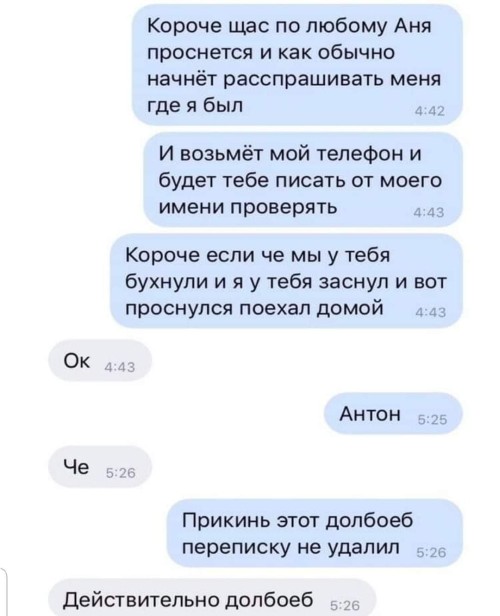 500x616, 50 Kb / аня, переписка, телефон, заснул, антон, долбоеб