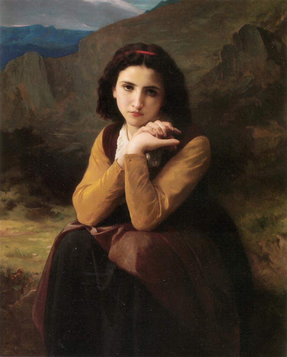 965x1200, 119 Kb / девочка, картина, Вильям, Бугро