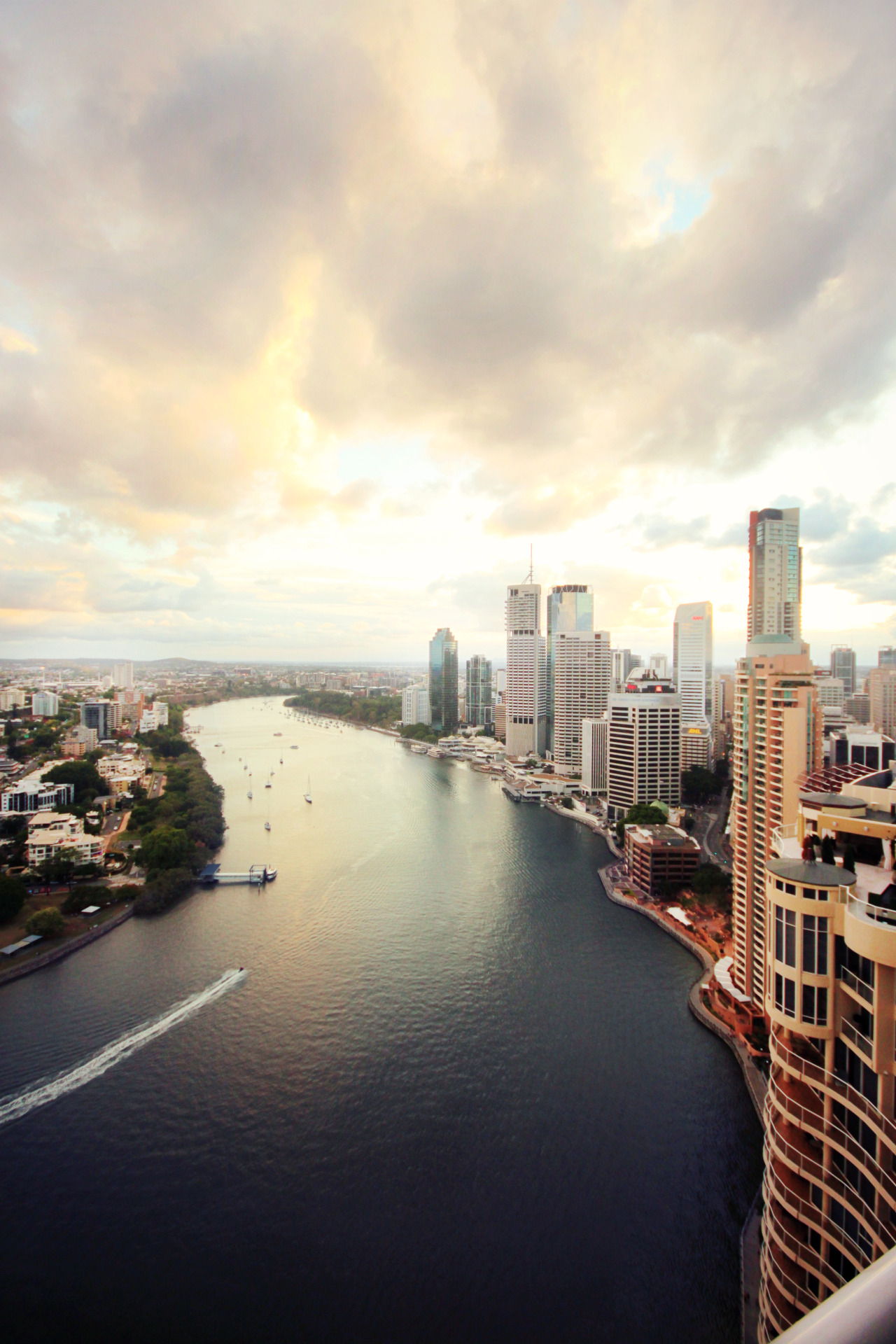 1280x1920, 591 Kb / река, город, небоскреб, Brisbane
