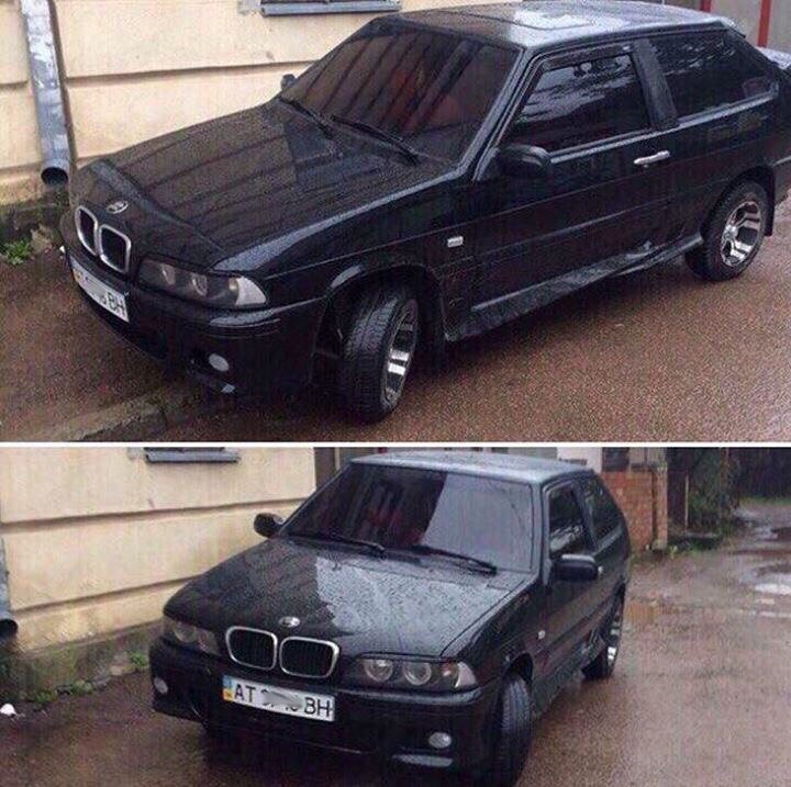 720x717, 107 Kb / БМВ, BMW, ВАЗ, 2108, тонировка, литье, обвес, тюнинг