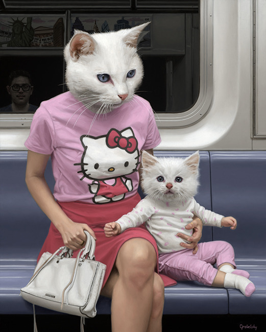521x650, 95 Kb / кошка, котенок, метро