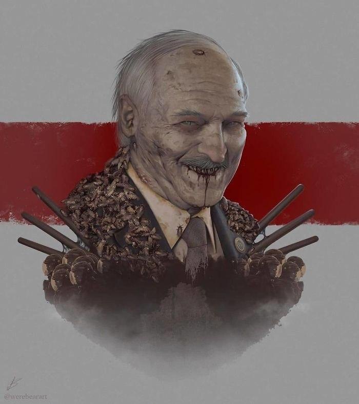 700x787, 54 Kb / лукашенко, вампир, омон, дубинки, политота
