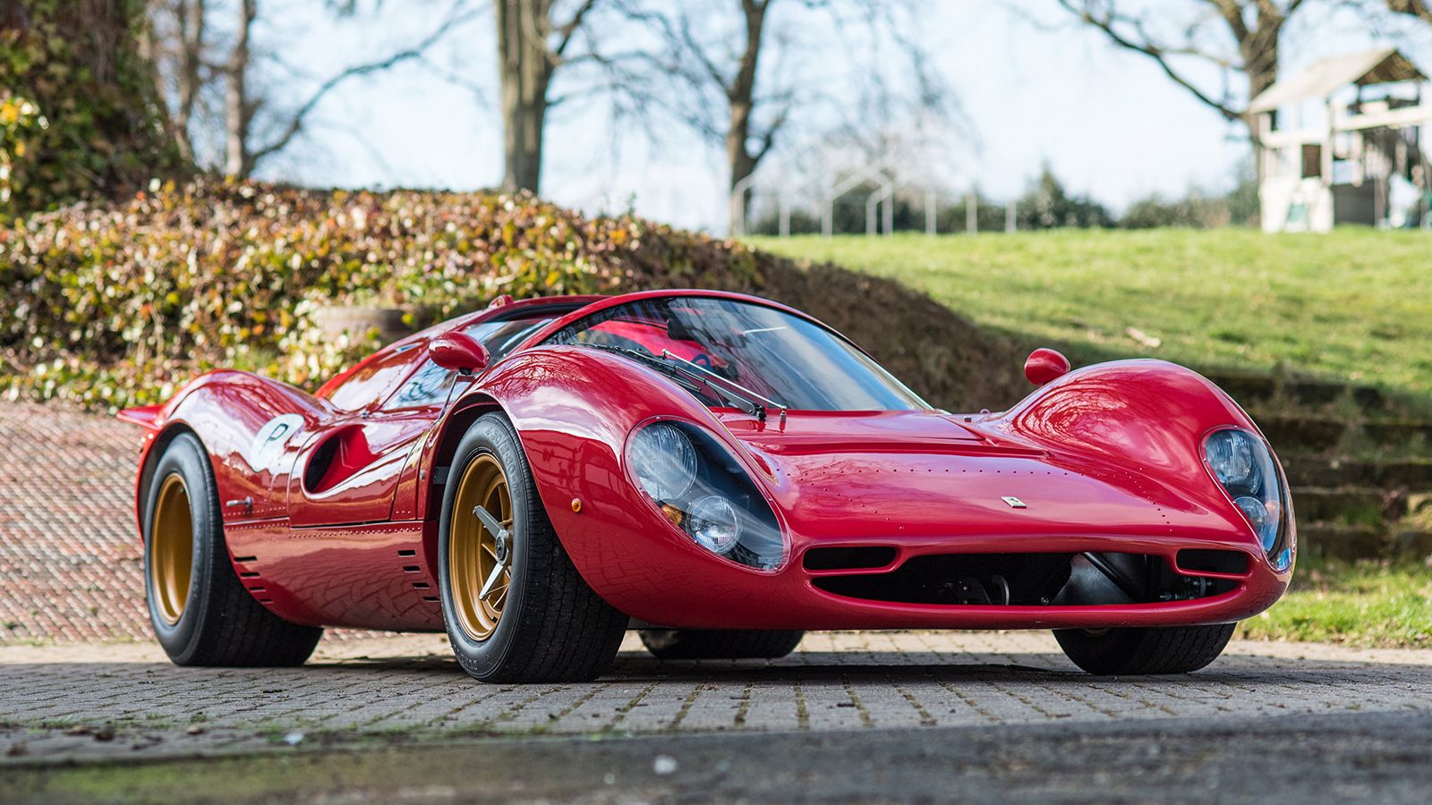1600x900, 251 Kb / автомобиль, классика, ретро, красный, Феррари, ferrari 330