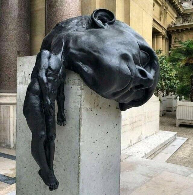 640x646, 92 Kb / статуя, голова, скульптура
