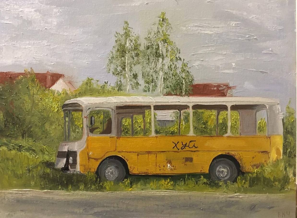 1238x912, 172 Kb / хуй, автобус, береза