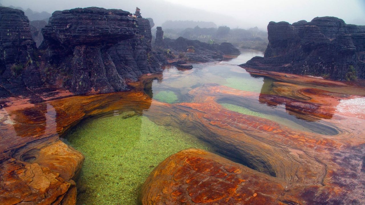 1280x720, 170 Kb / вода, камни, Венесуэла