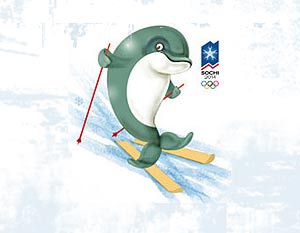 300x233, 9 Kb / дельфин, сочи-2014, символ, олимпиада