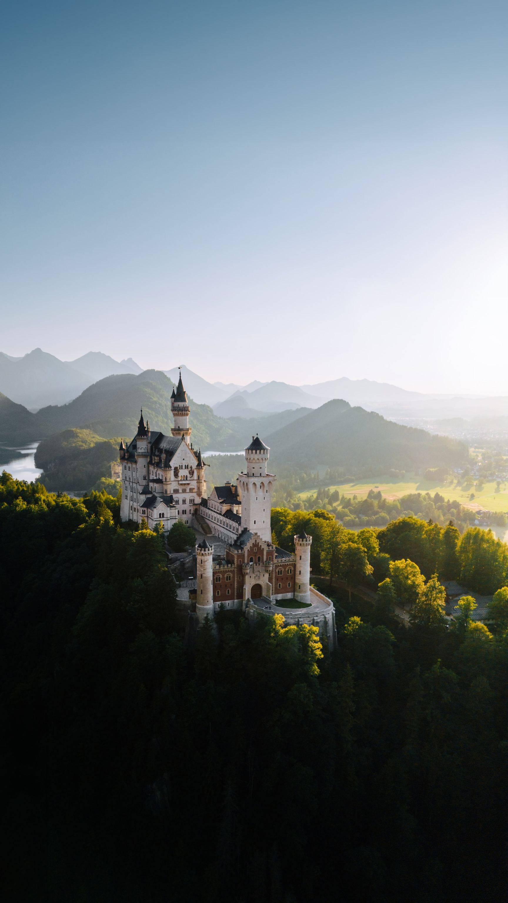 1728x3072, 303 Kb / Нойшванштайн, Neuschwanstein Castle, Germany, замок, Германия, крепость, горы, деревья