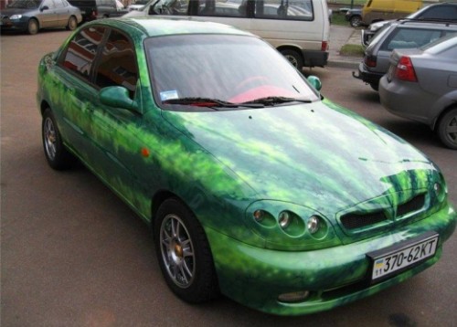 500x358, 47 Kb / арбуз, машина, аэрография