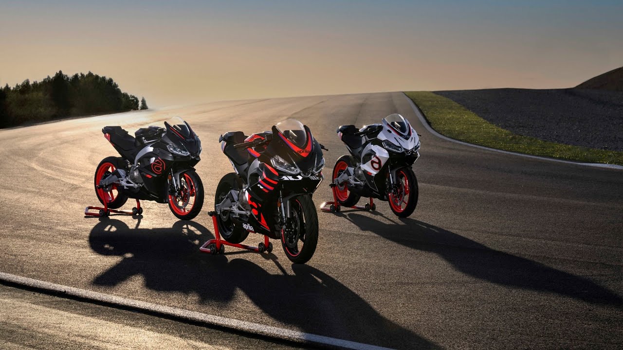 1280x720, 172 Kb / трасса,тени,мотоциклы,aprilia