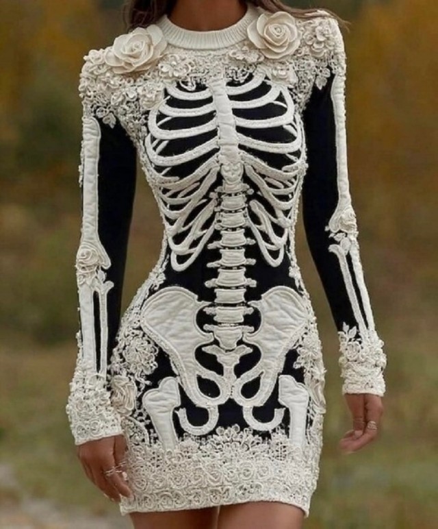 640x772, 119 Kb / платье, скелет, AI