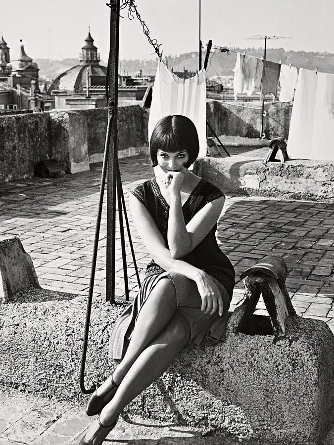 675x900, 232 Kb / кардинале, ч/б, бельё, крыша