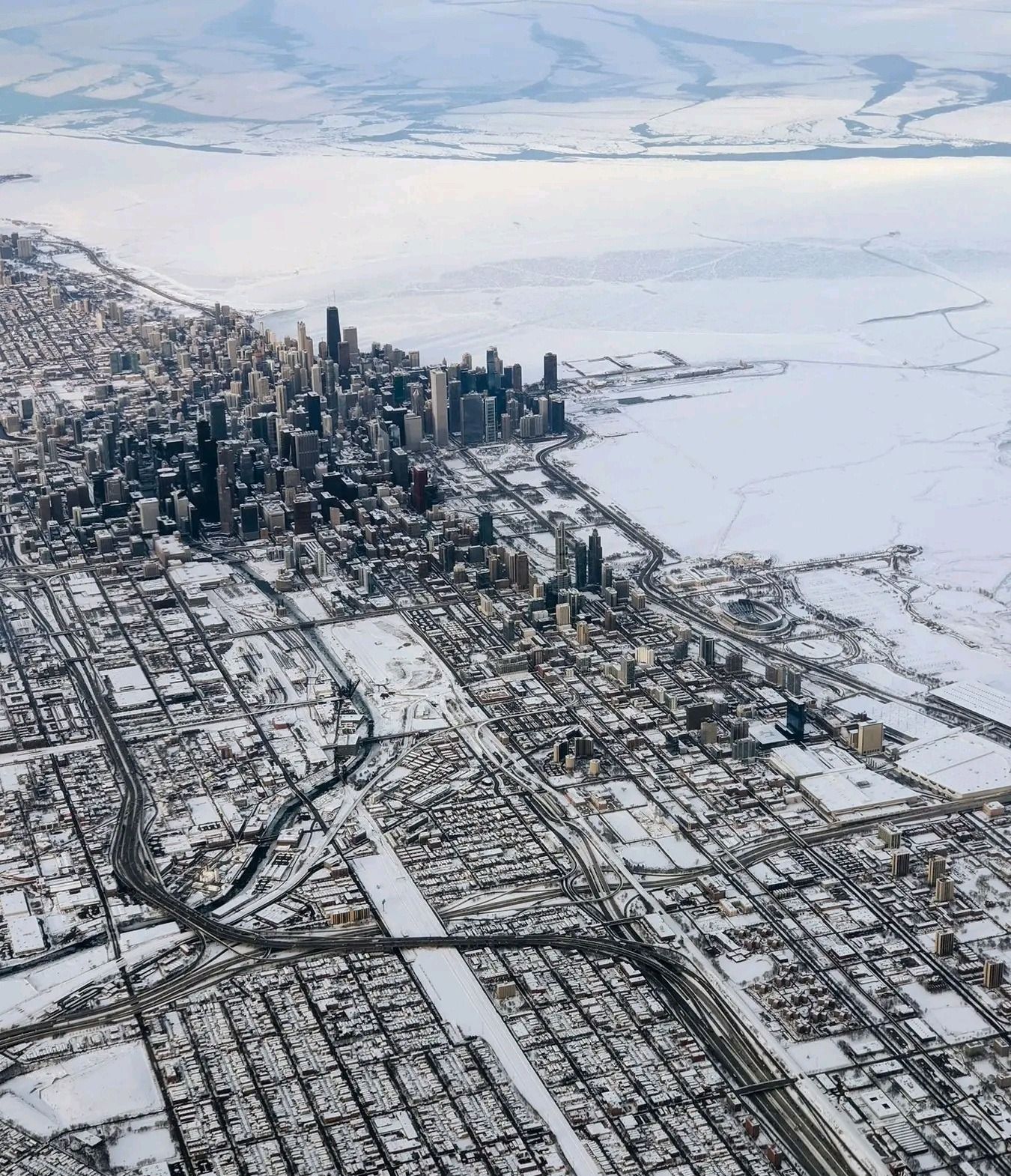 1350x1570, 521 Kb / Чикаго, США, город, снег, небоскреб