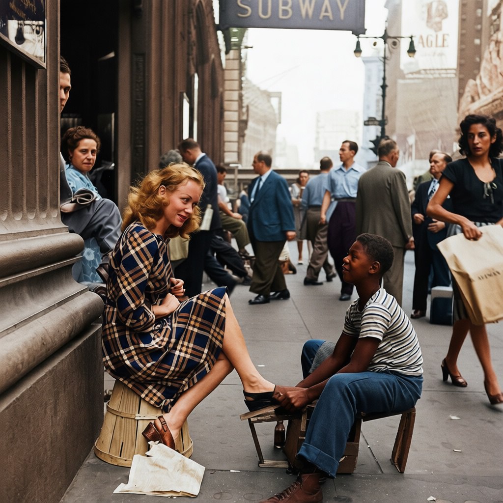 1024x1024, 210 Kb / Барбара Лааг, обувь, Нью-Йорк, платье, негр, мальчик, сша