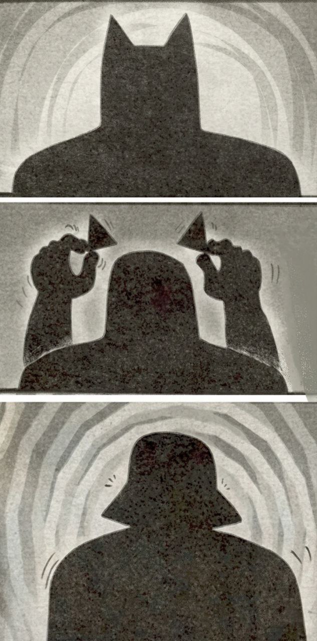 633x1280, 150 Kb / Бэтмен, дарт вейдер, уши, шлем, треугольник