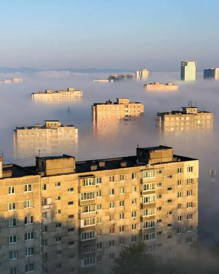 736x920, 99 Kb / Владивосток, туман, панелька