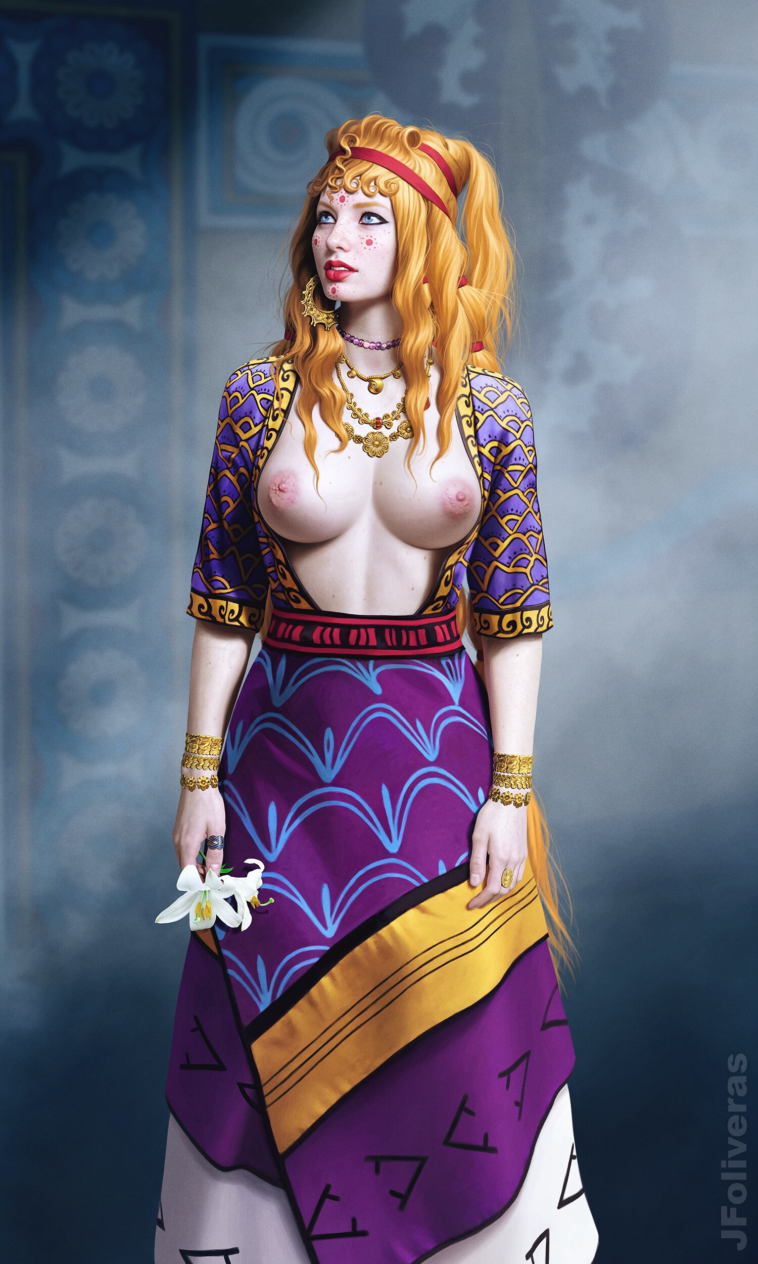 1500x2500, 622 Kb / Елена Троянская, рисунок, Гомер, миф