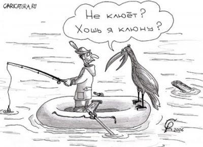 400x291, 23 Kb / рыбак, птица, клёв