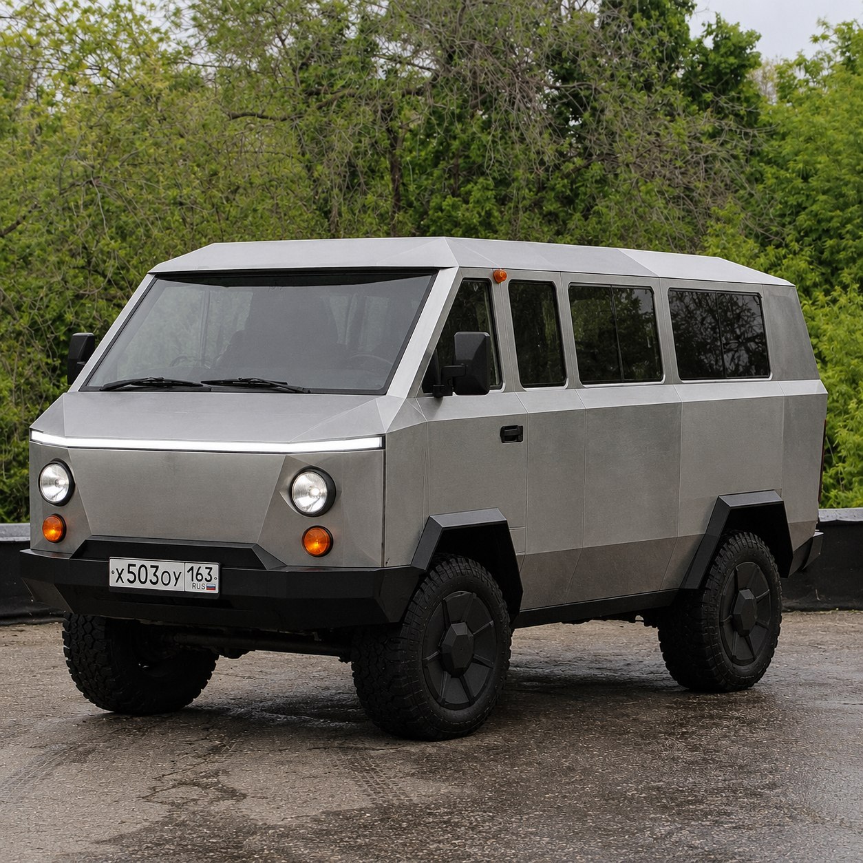 1254x1254, 388 Kb / УАЗ, буханка, дизайн, Tesla