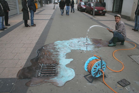 450x300, 47 Kb / шланг, вода, иллюзия