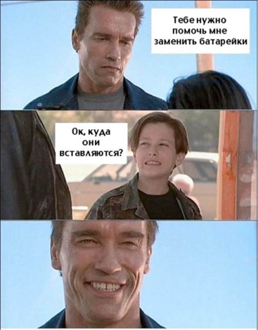 375x480, 46 Kb / терминатор, батарейки, Арнольд Шварценеггер