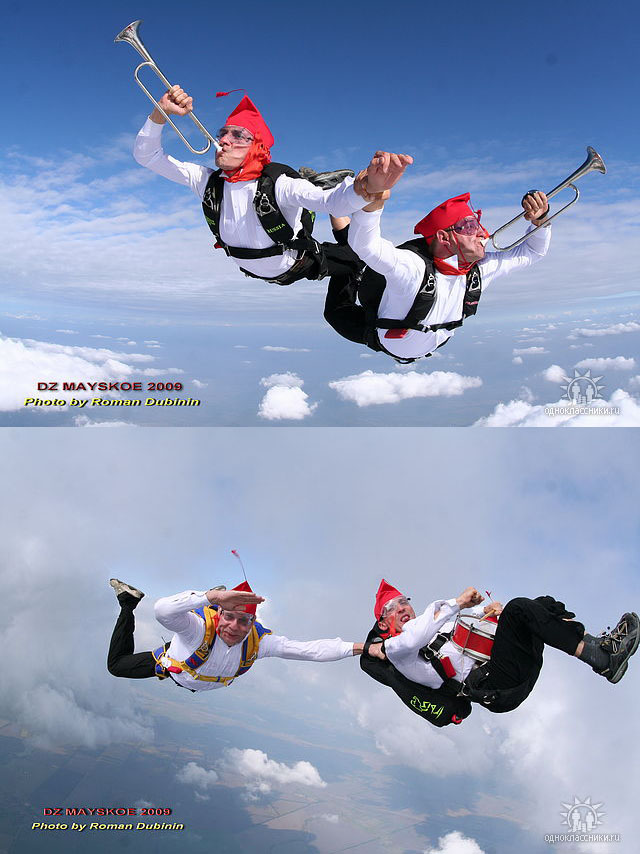 640x854, 121 Kb / skydiving, парашютисты, пионеры
