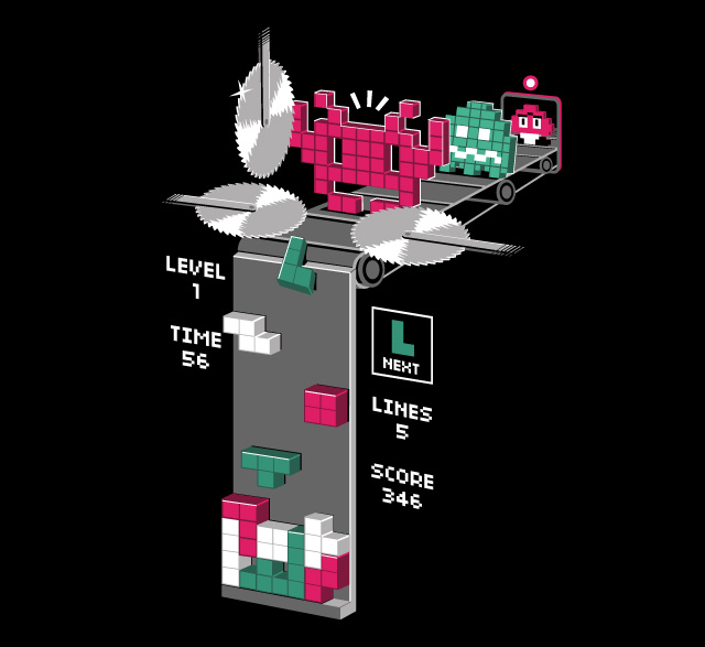 640x587, 53 Kb / 8-bit, tetris, игры, invasers, pacman, пакман