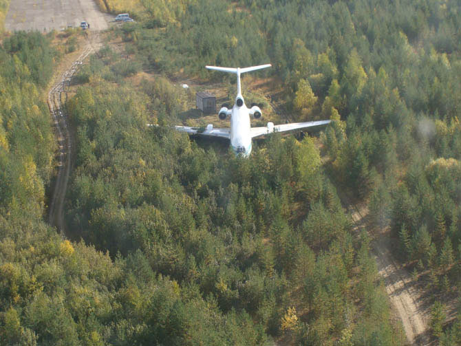 670x503, 77 Kb / самолет, лес