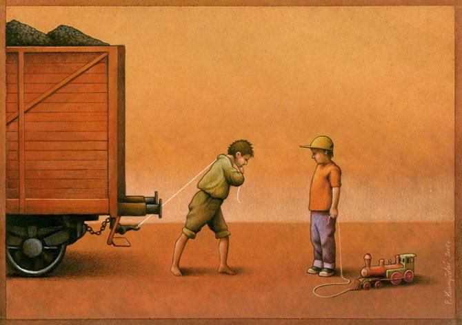 670x472, 71 Kb / социальная карикатура, поезд