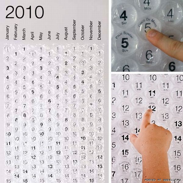600x600, 100 Kb / календарь, пупырышки, пленка