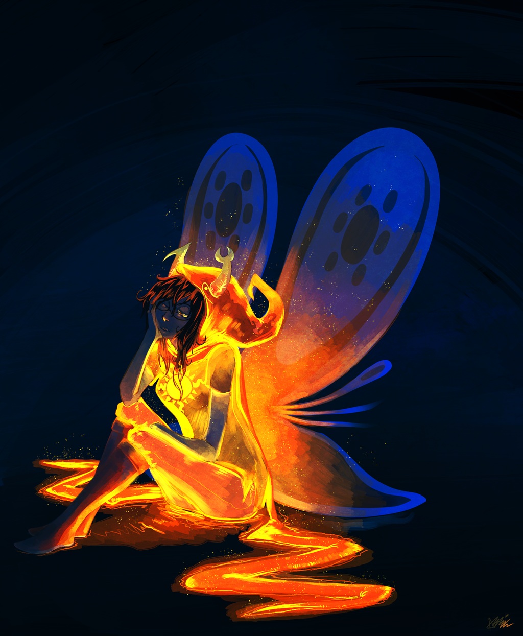 1024x1245, 257 Kb / thief, light, бабочка, свет