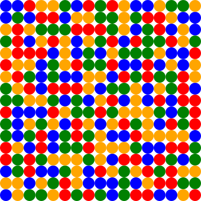 400x400, 81 Kb / матрица, 4 цвета, 17х17