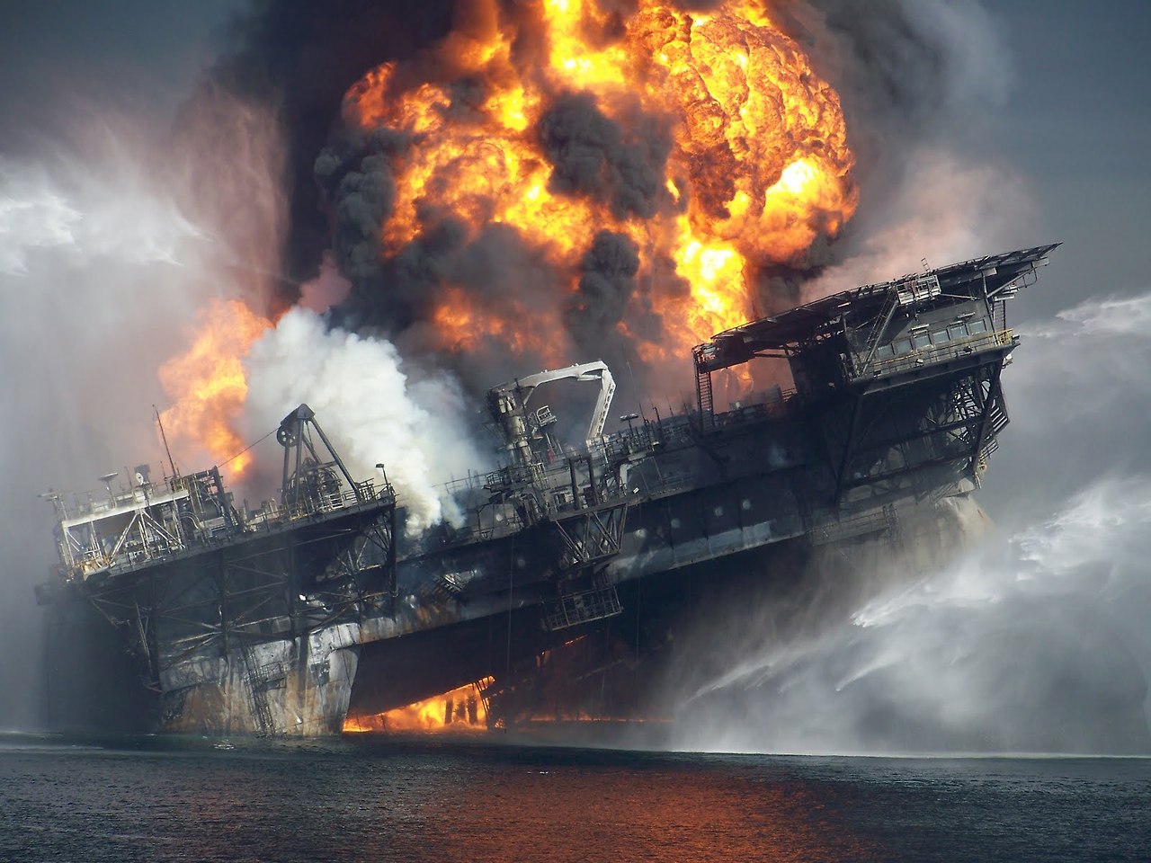 1280x960, 212 Kb / deepwater, horizon, нефтяная, платформа, взрыв