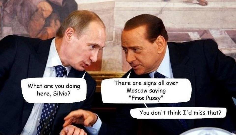 960x550, 72 Kb / Путин, Сильвио, Пёзды