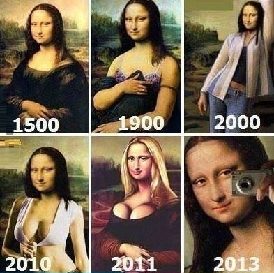 393x391, 50 Kb / Джоконда, Мона Лиза, эволюция, фото, луки