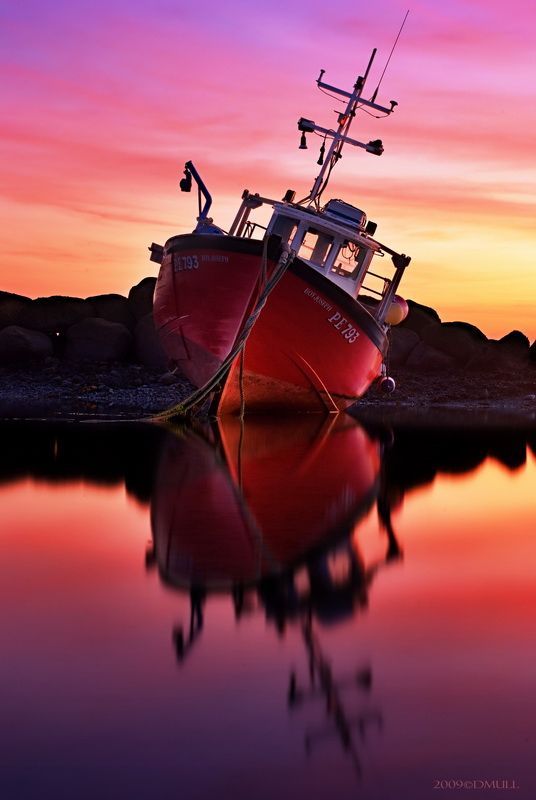 536x800, 41 Kb / корабль, закат, вода