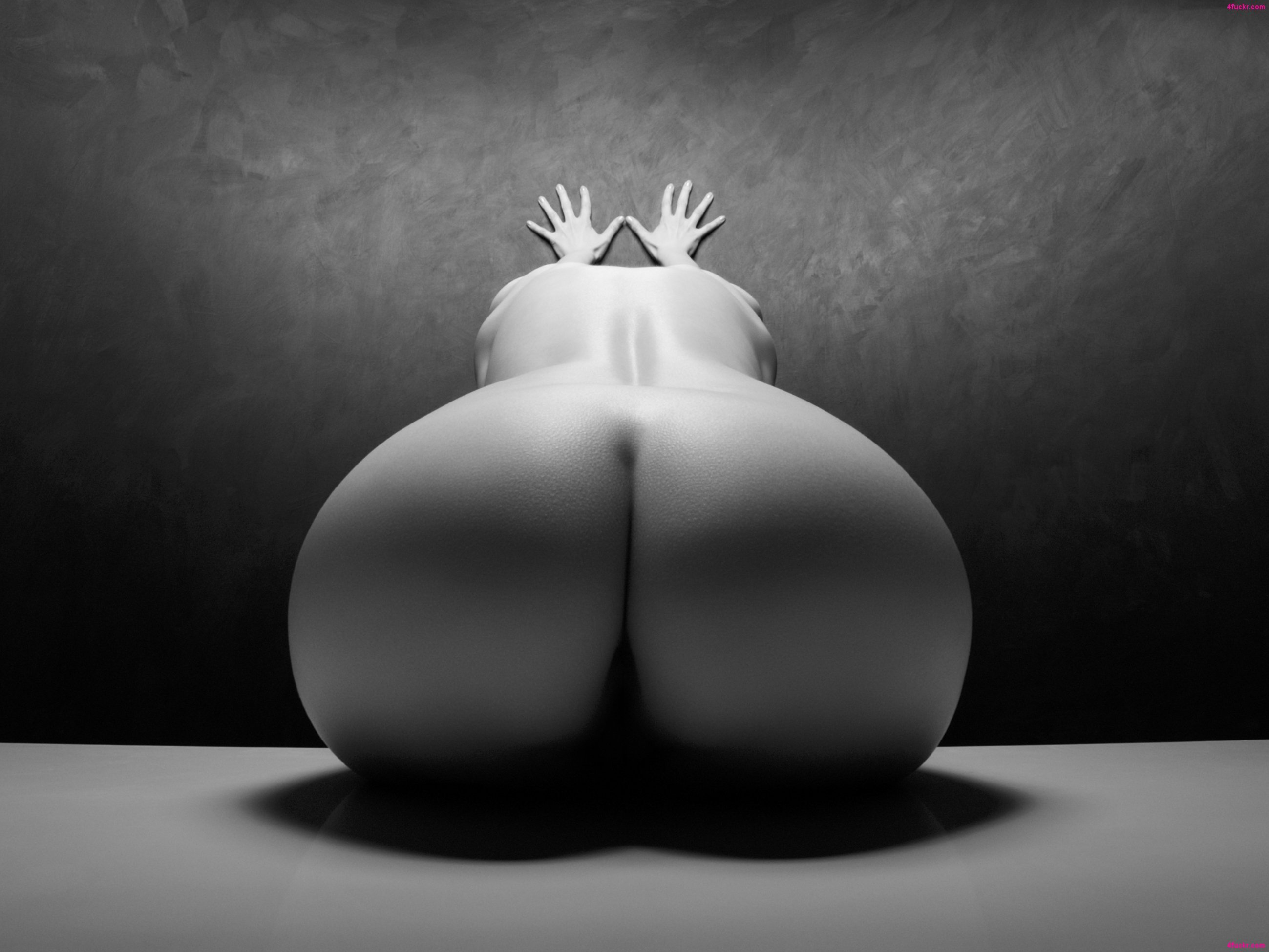 2598x1949, 352 Kb / попа, груша, ч/б, ладони, спина