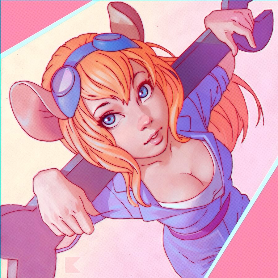 900x900, 186 Kb / Гайка, Гаечка, Gadget Hackwrench, Rescue Rangers, мышь, рисунок, Ilya Kuvshinov, Илья Кувшинов