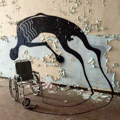 500x500, 141 Kb / коляска, стена, рисунок