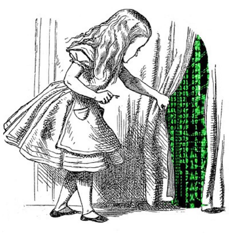 760x779, 98 Kb / Алиса, Кэрролл, матрица