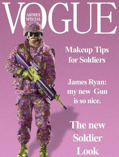 400x529, 27 Kb / солдат, гламур, vogue