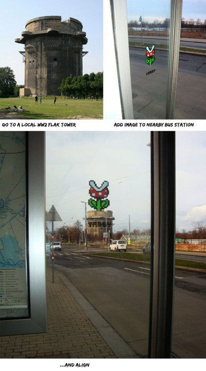 416x750, 92 Kb / башня, остановка, цветок, игра, mario