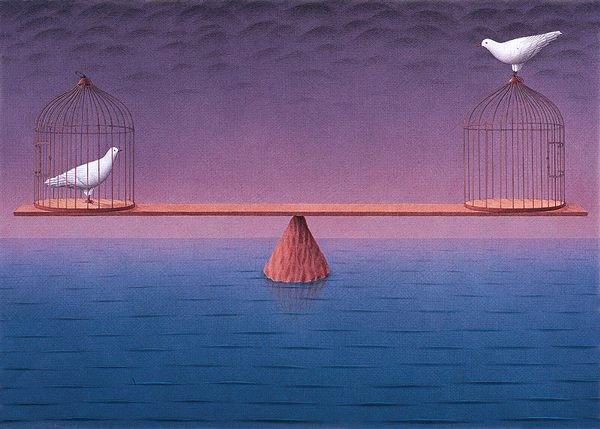 600x429, 47 Kb / Птицы, клетка, весы, море, выбор