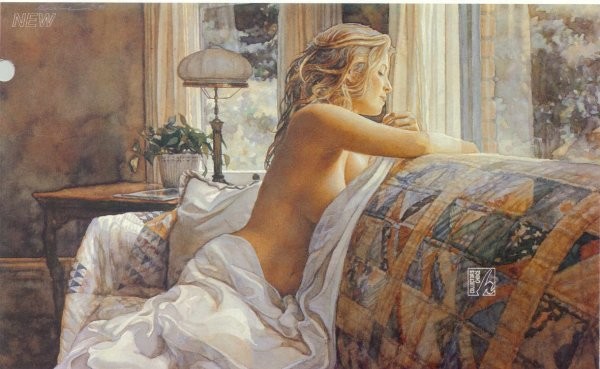 600x369, 59 Kb / каритна, диван, простынь, Steve Hanks